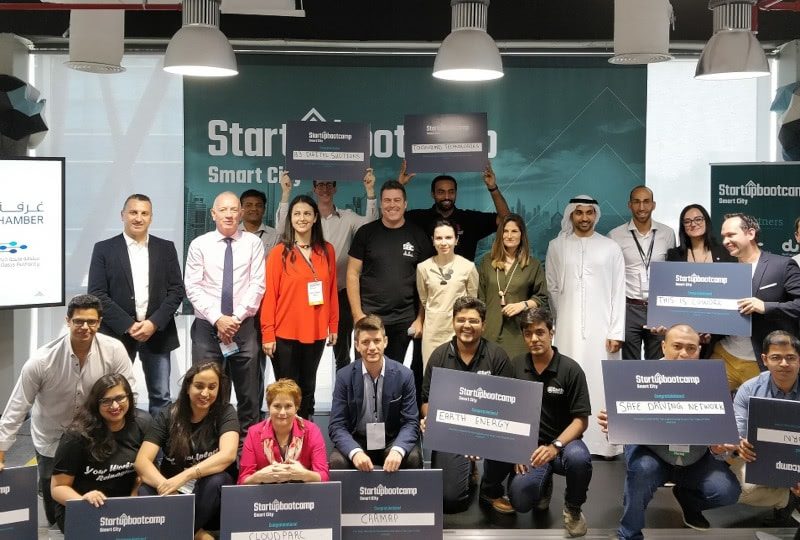 A group of participants at the Start-up boot camp at the Dubai Chamber.